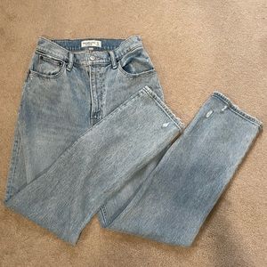 A&F ultra high rise curve love jeans